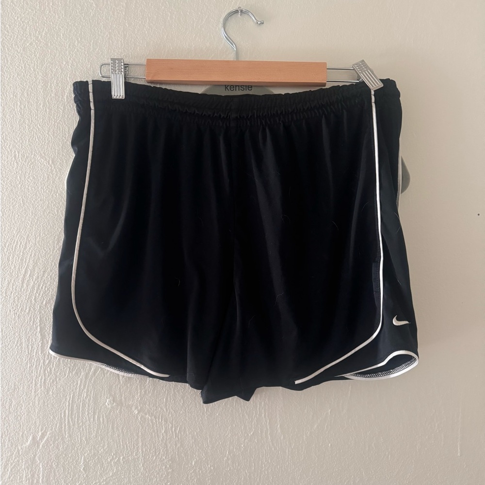 Black Nike Shorts with White Trim